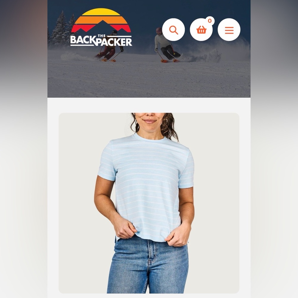 Marsh Wear Light Blue striped shirt